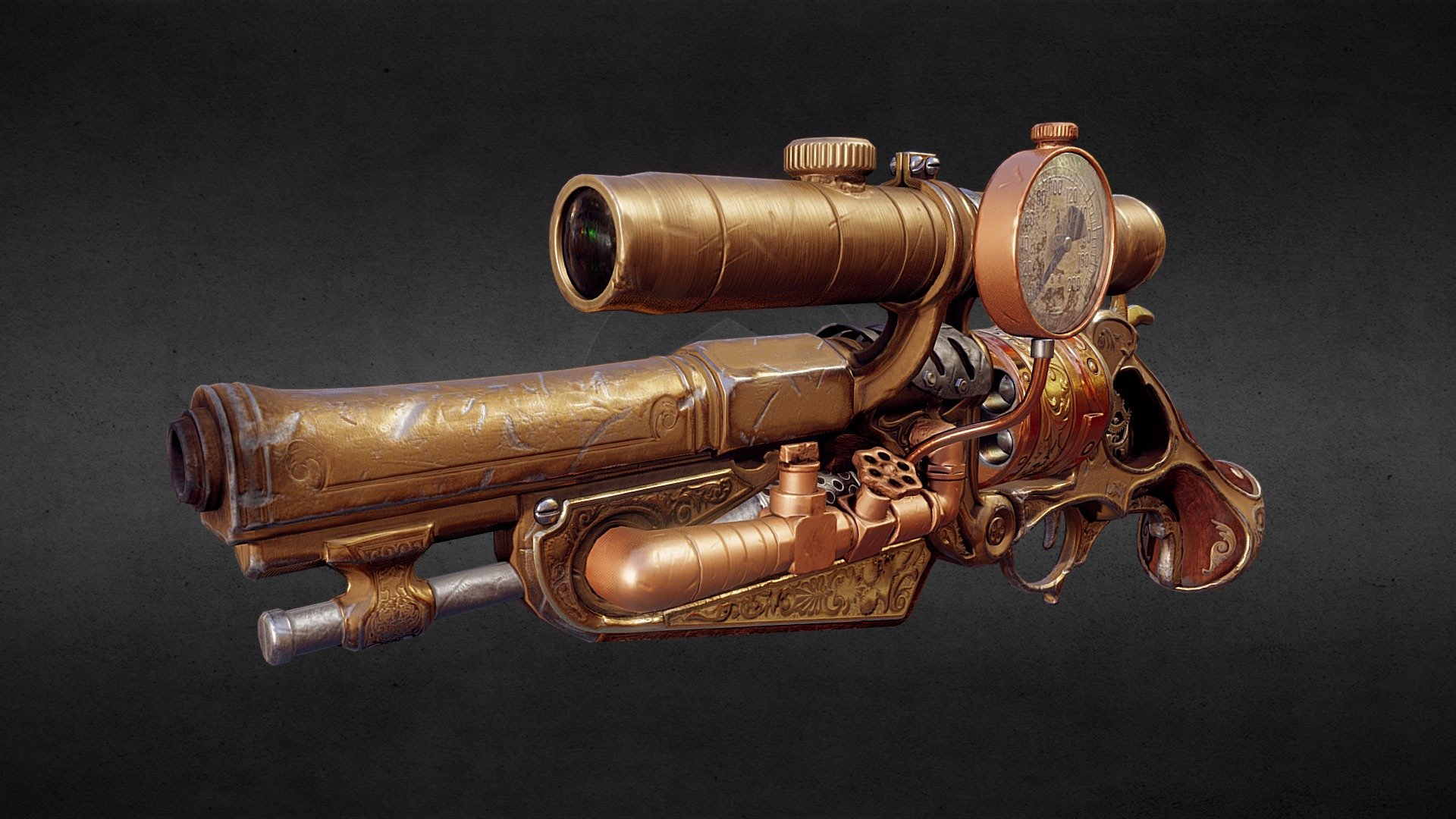 ArtStation - Nemesis Now Steampunk Pistol