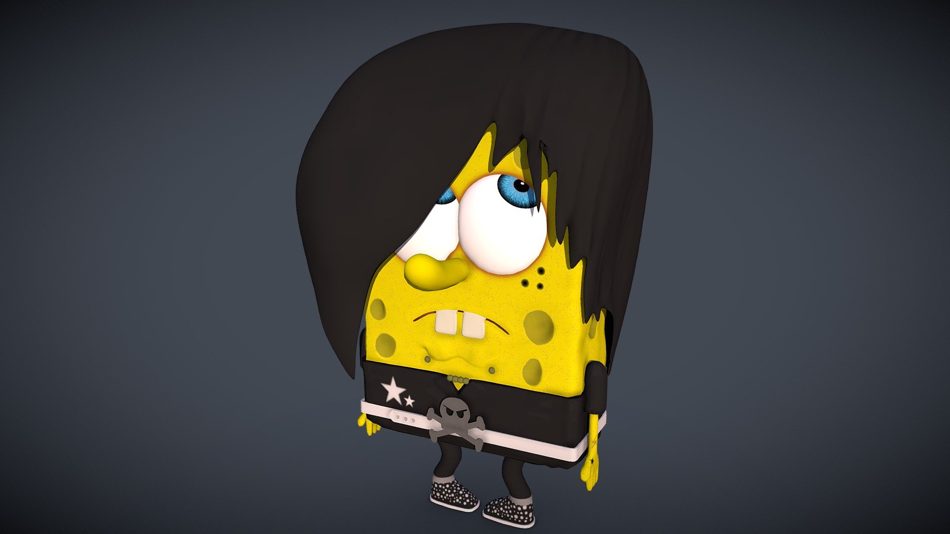 Emo Spongebob 3D Model By Mareduvs dfa10d1 Sketchfab