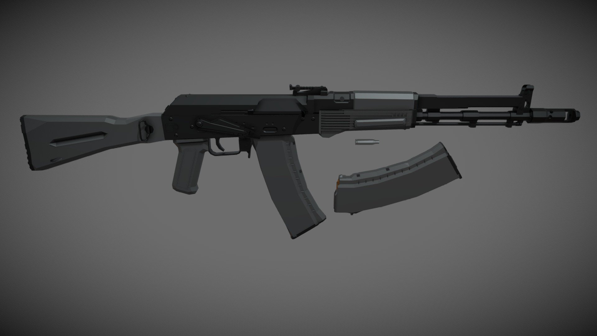 low-poly AK-107 - Download Free 3D model by D_U (@DU1701) [dfa1101 ...