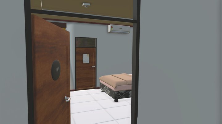 KAMAR 102 revisi 1 3D Model