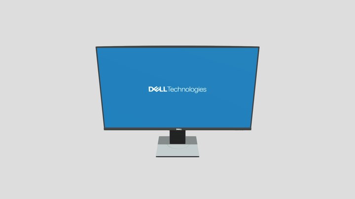 Dell Monitor Final 3D Model