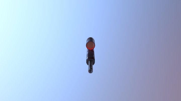 WIP Futuristic Gun model 3D Model