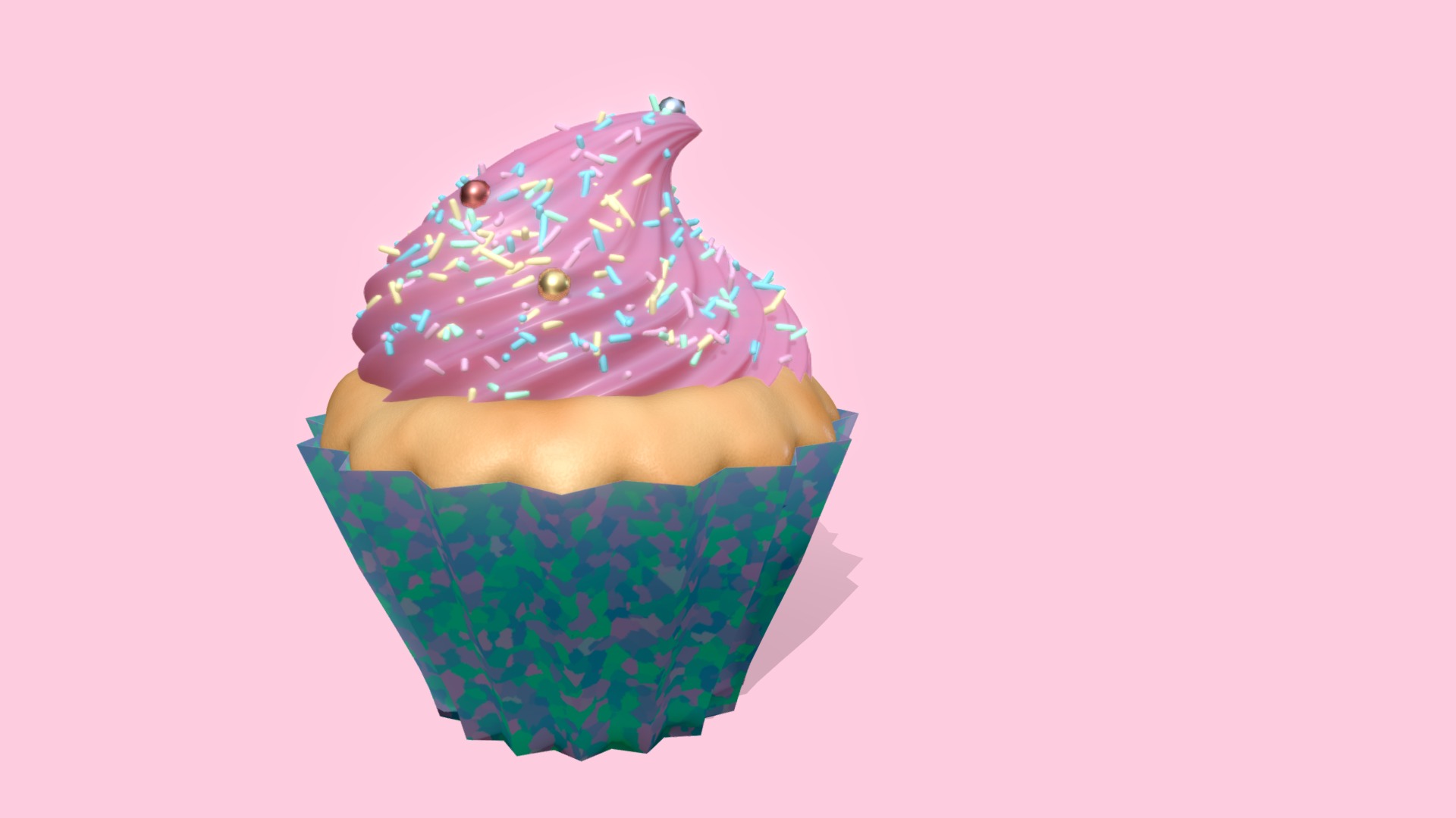 3D model Cupcake Asset - This is a 3D model of the Cupcake Asset. The 3D model is about chart, surface chart.