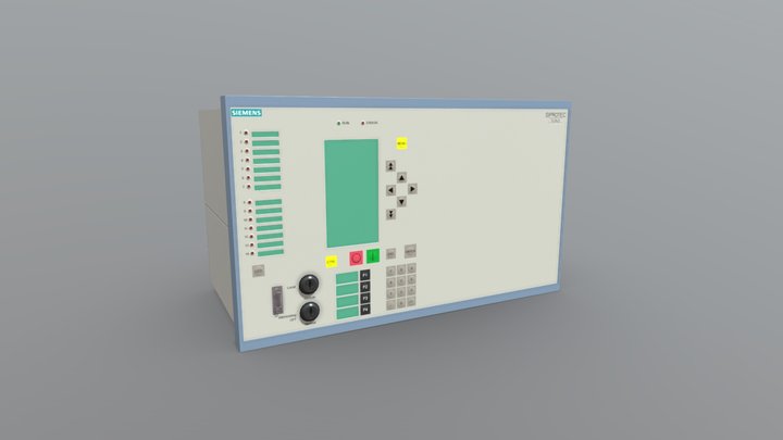 Siemens SIPROTEC 7UT63 3D Model