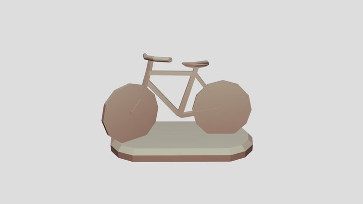 Board Game Piece - Bicycle 3D Model