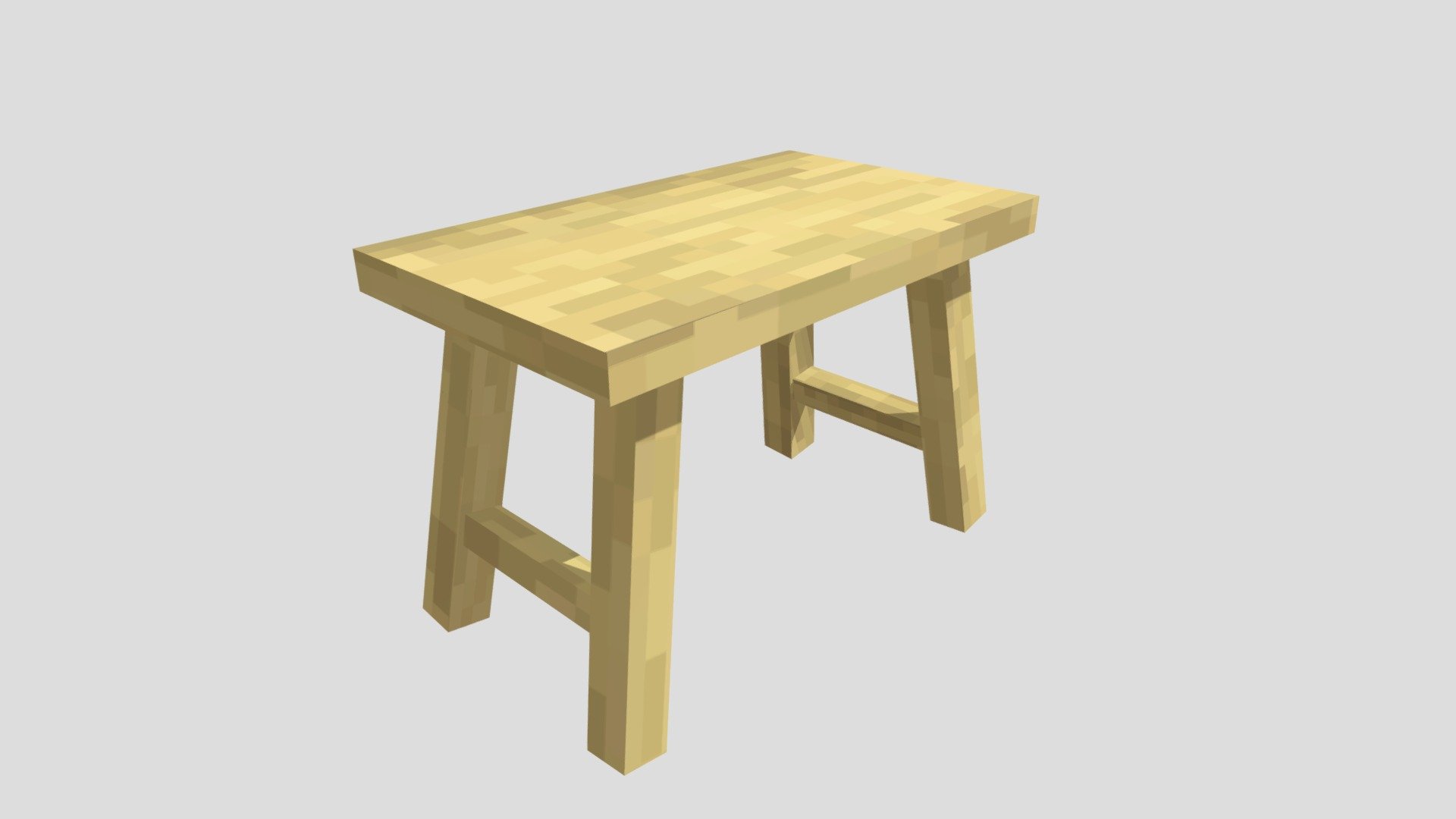 Minecraft Stool - Download Free 3D model by Dyneo (@khantnaynaing061 ...