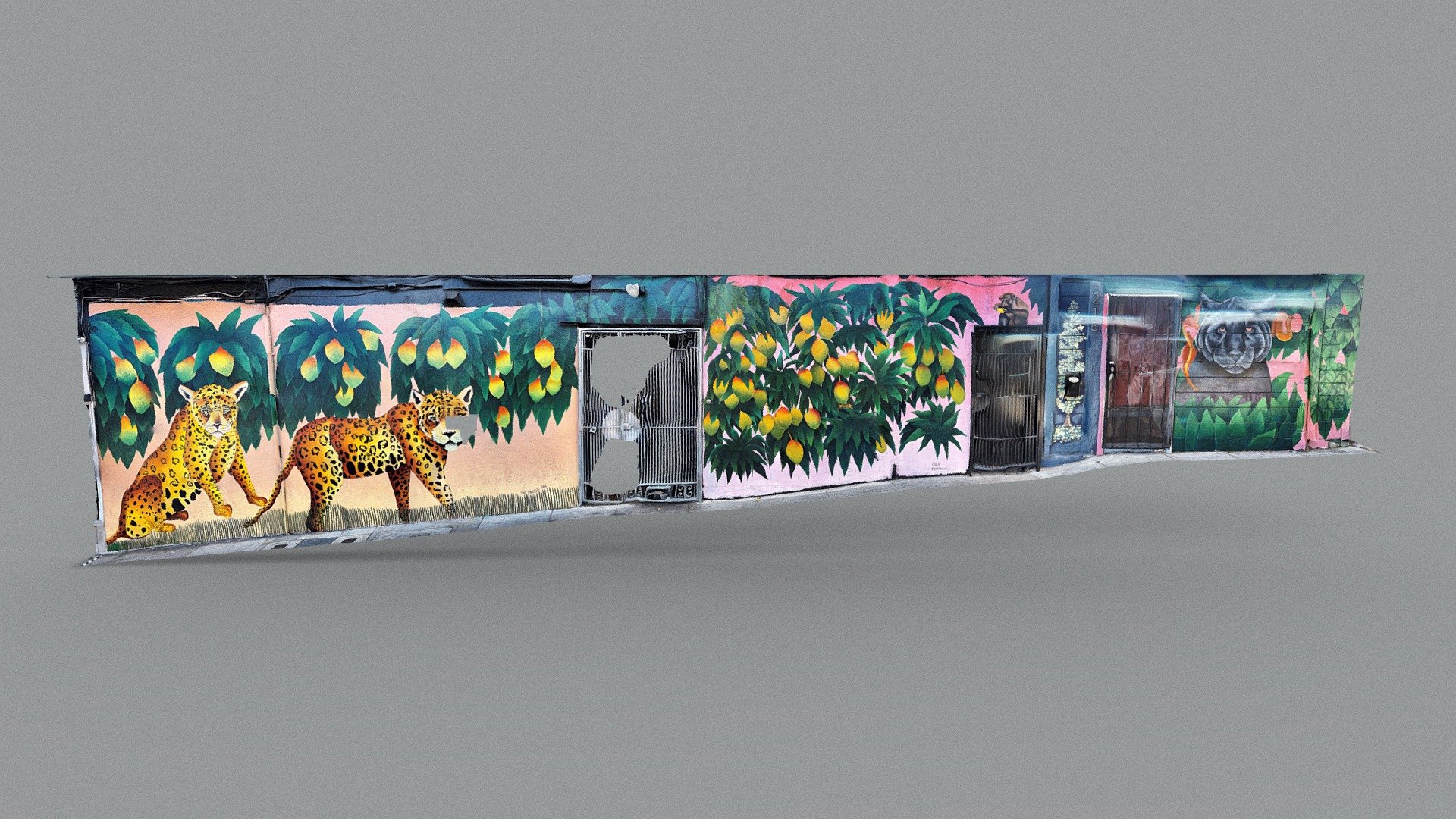 San Francisco Lower Haight - Jungle mural