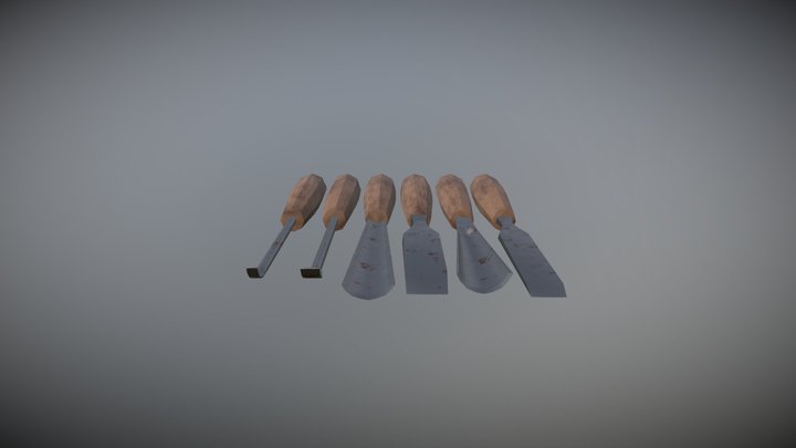Woodworking tools 3D Model