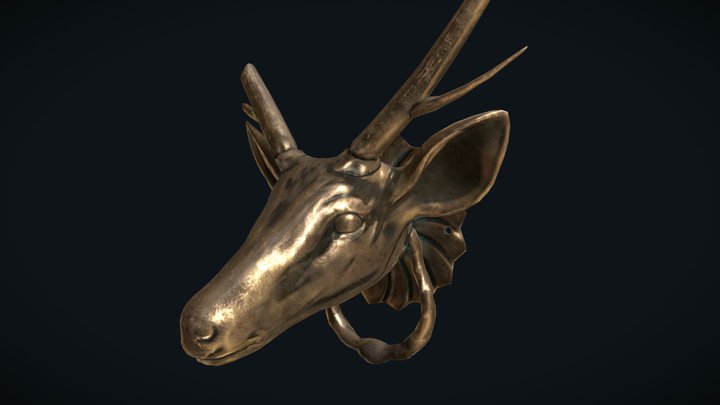 Deer Door Knocker 3D Model