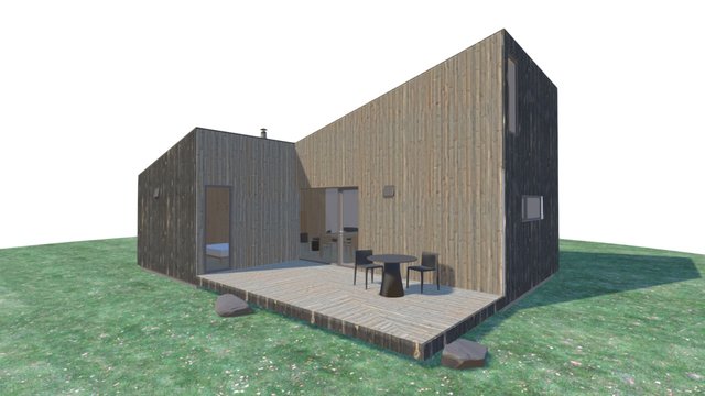 проект дома для отдыха ARCHiPro100 3D Model