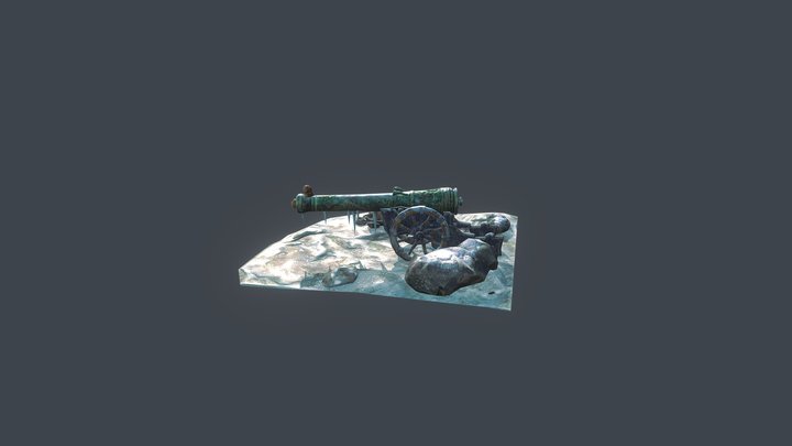 - STUDENT WORK- Artillery Canon 3D Model
