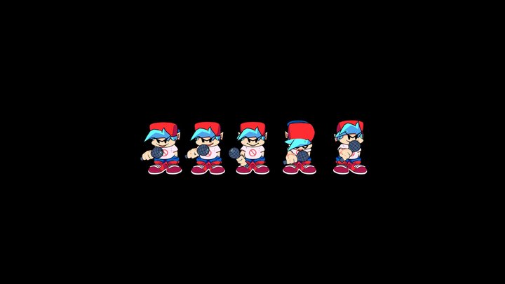 bf fnf by cally3d but i  made the animation but 3D Model