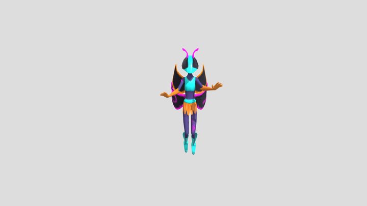 Moxel - Moth Fairy 3D Model