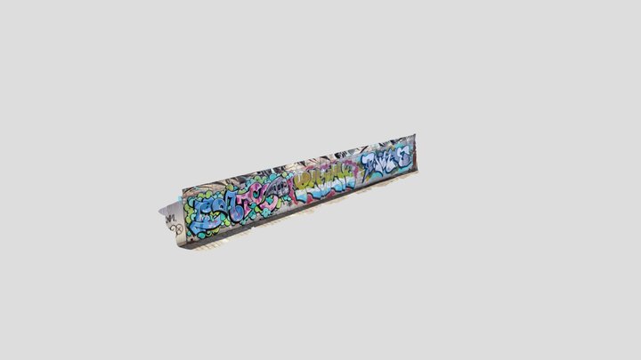 Graffiti Mural - Melbourne 3D Model