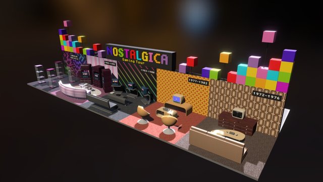 Nostalica Gaming Tour 3D Model