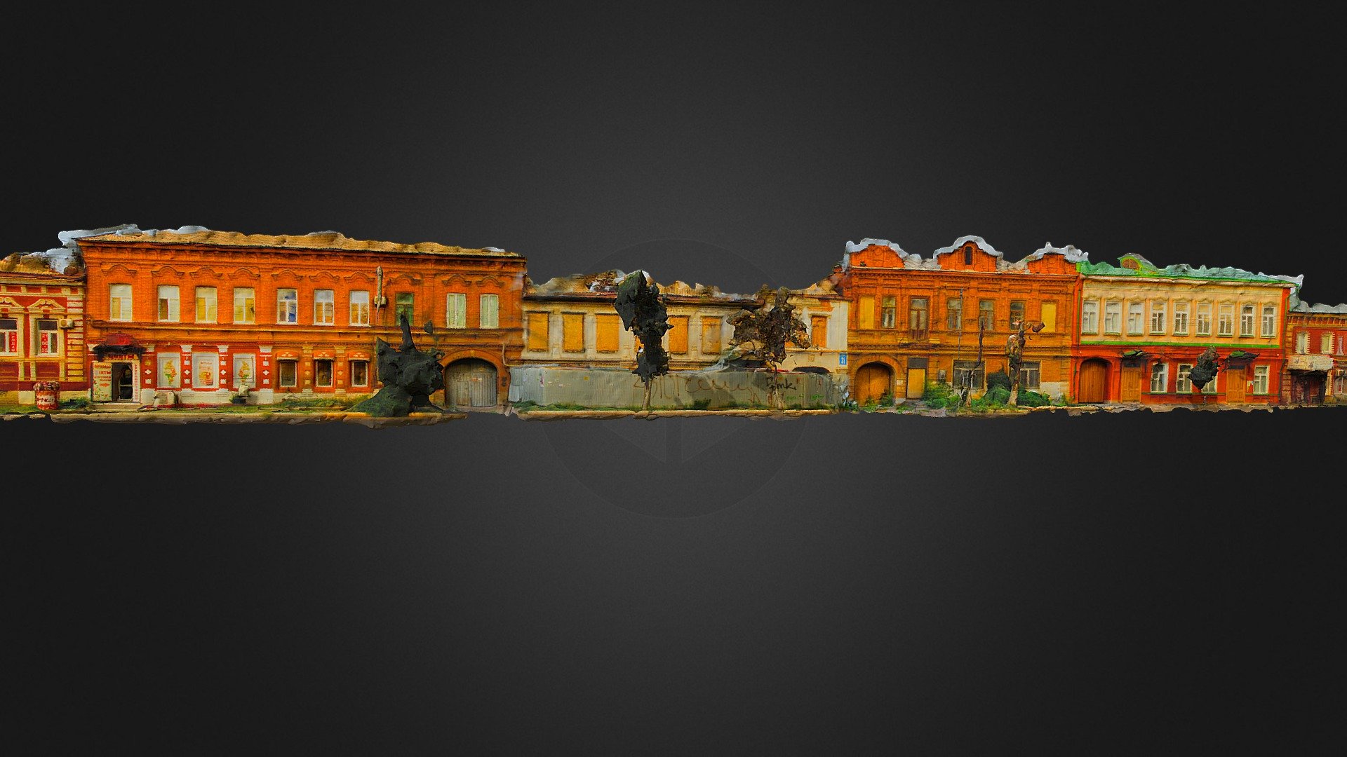 Orenburg street of the 19th century