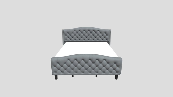 Bed With Matress_1 3D Model