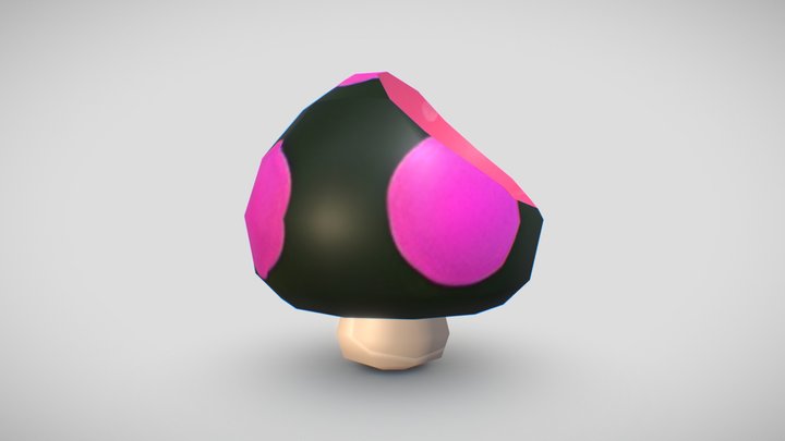 Poison Mushroom (Remastered) - Luigi's Mansion™ 3D Model