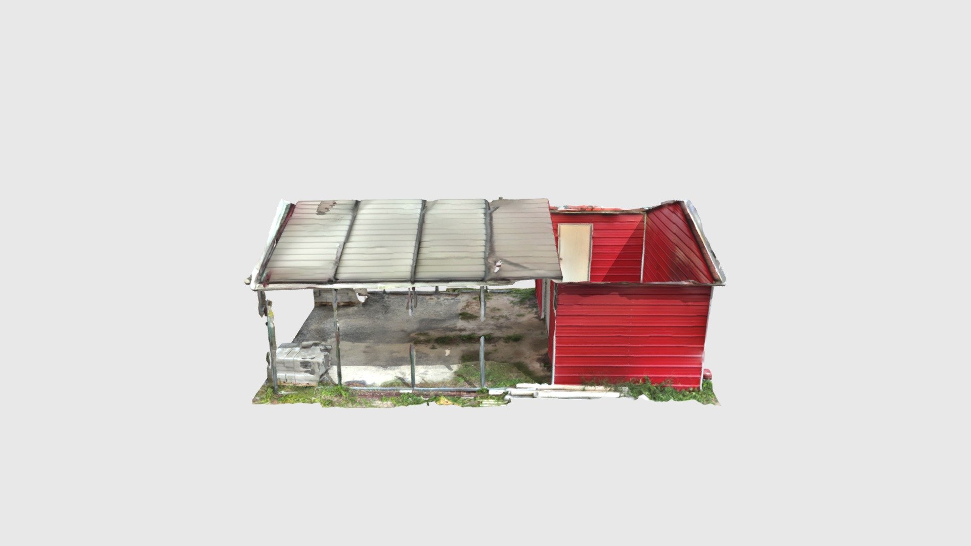 30’ X 20’ carport with 10x20 office