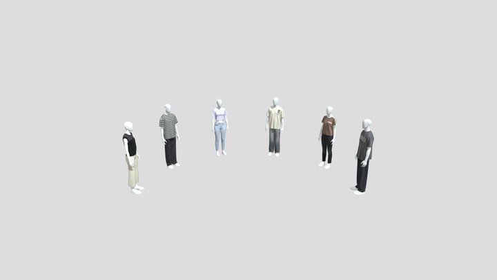 Mannequins 3D Model