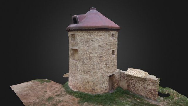 Antiguo Molino de Viento en Tabuenca 3D Model