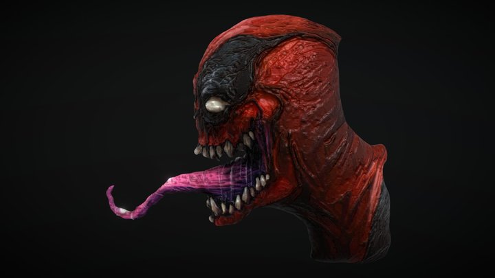 Venompool Head Sculpt 3D Model