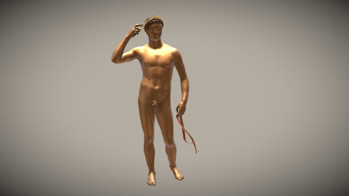 Victorious Athlete with ribbon, 300-100 BC 3D Model
