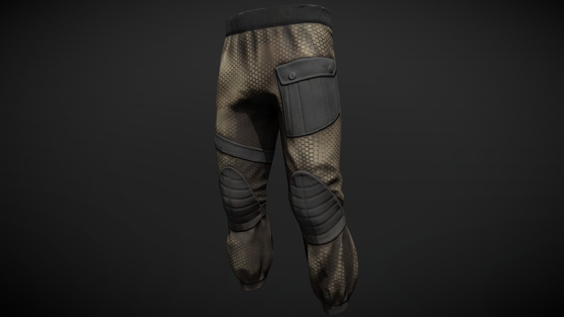 Pants with knee pads in camouflage - Download Free 3D model by VALIDOL ...
