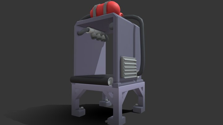 Incenerator Conveyer Belt 3D Model