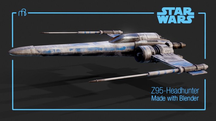 Star Wars - Z-95 headhunter (animated demo) 3D Model