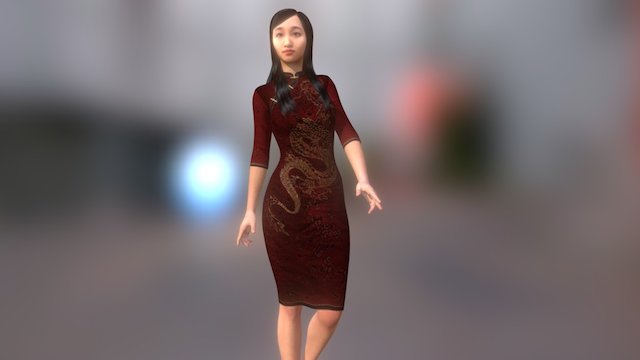Traditional_Girl 3D Model
