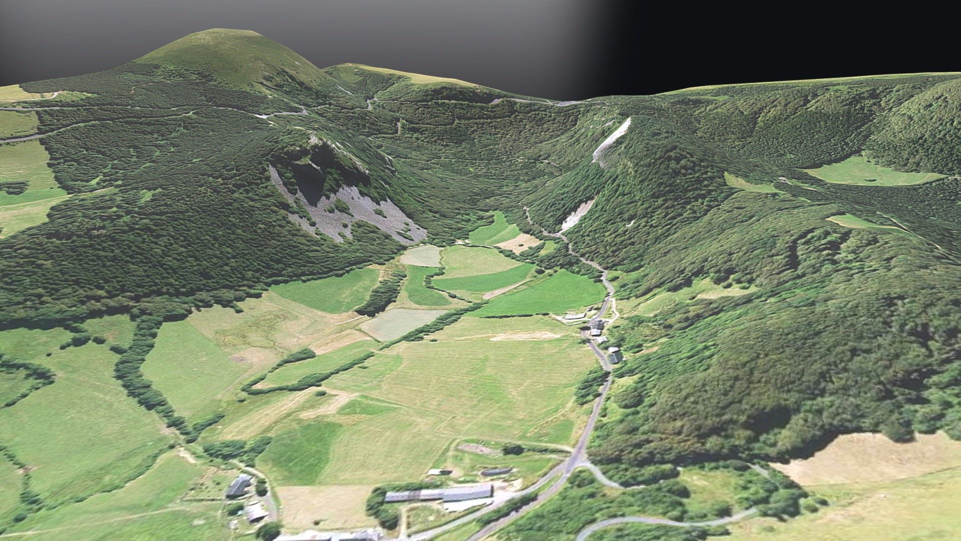 Roche Tuilière et Sanadoire - Vallée glaciaire — Sketchfab embed 3D viewer