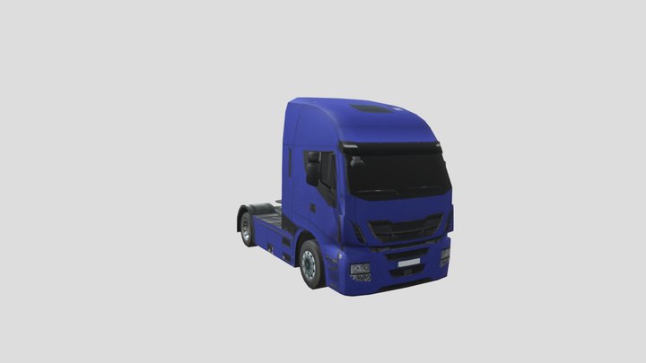 IVECO Hi-Way - Blue 3D Model