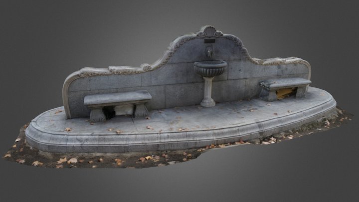 "Fuente en algún lugar de Madrid" 3D Model