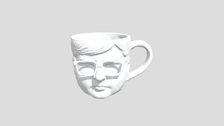 Mug with a Face kevin caoss 3D Model