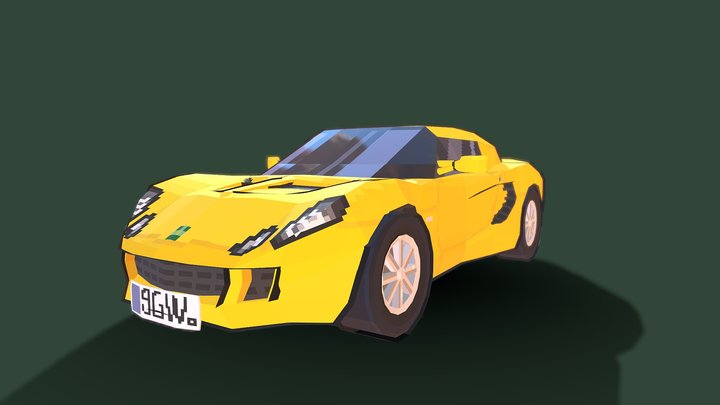 Lotus Elise 2005 - 2009 (Low-Poly) 3D Model