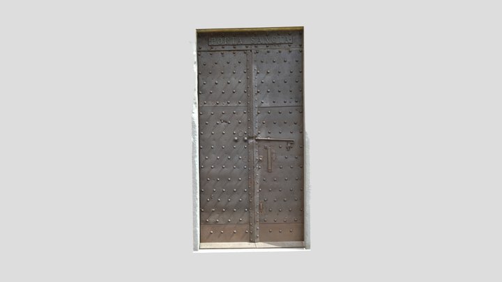 Old italian metal door (porta sancta) 3D Model