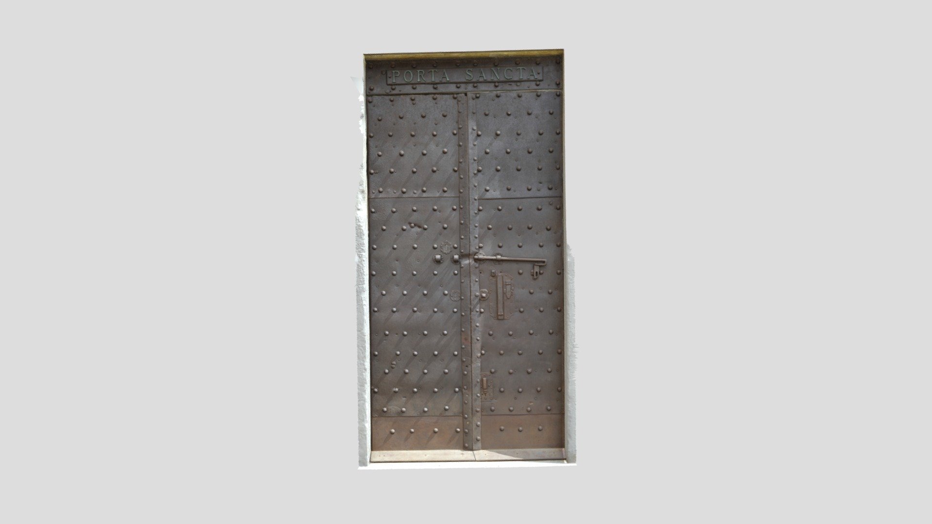 Old italian metal door (porta sancta)
