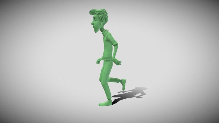 Shaggy Walk Cycle (Salsicha) 3D Model