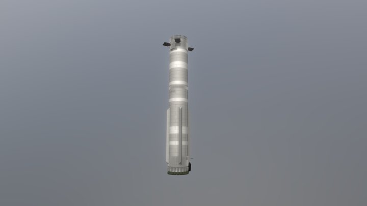 V1 Superheavy Booster V3 3D Model