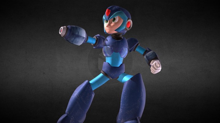 Mega Man X 3D Model