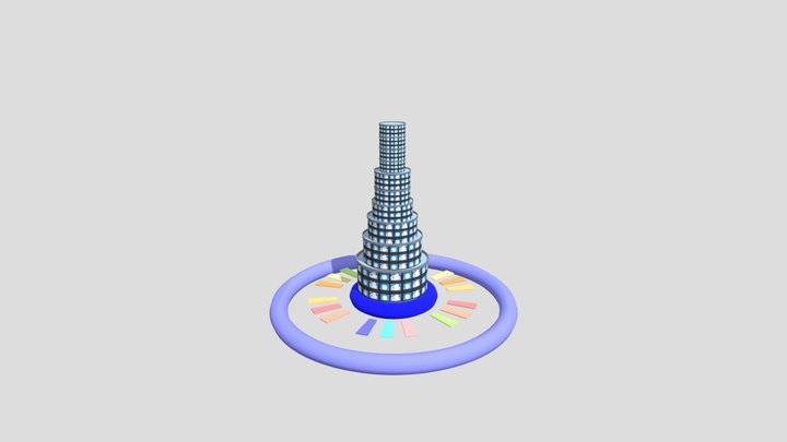 башня 3D Model