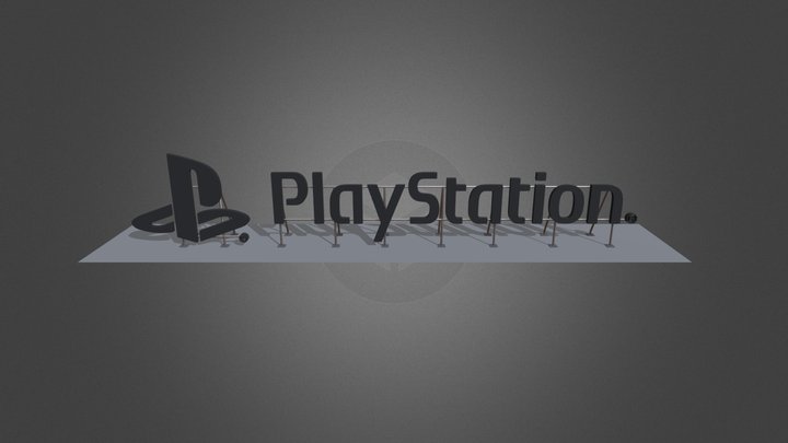 PlayStationLogo 3D Model