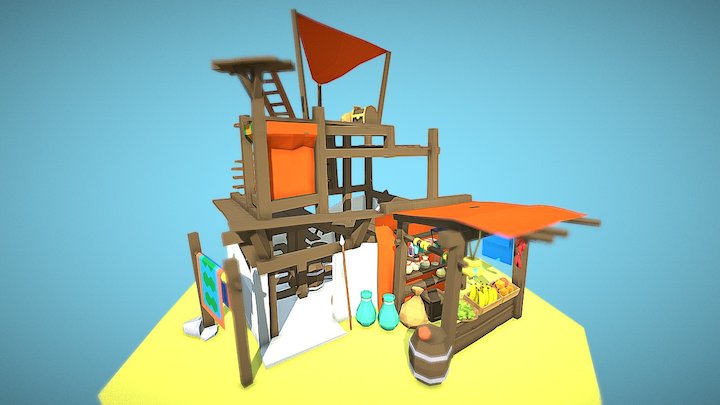 Desert Stopover 3D Model
