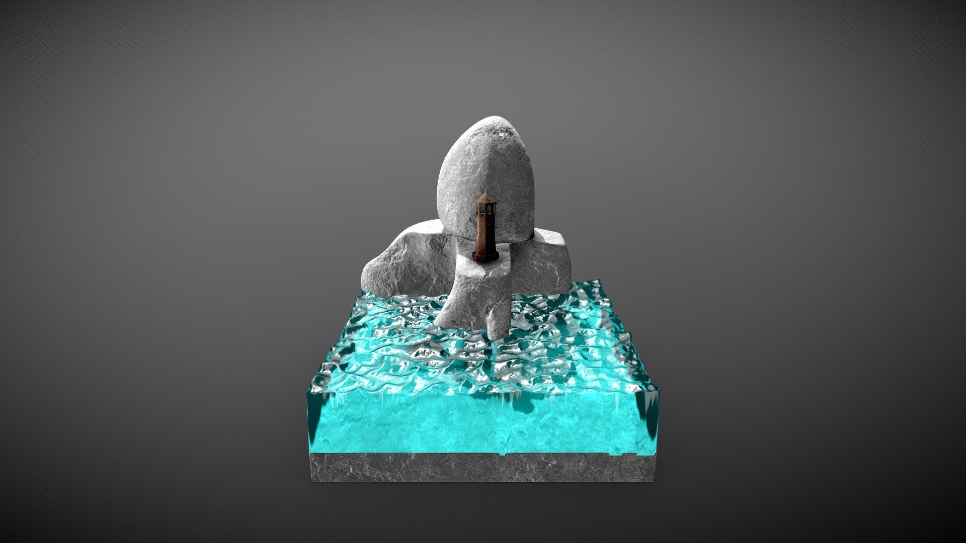 Бетон + стекло - 3D model by kv.zayceva [dfc0c55] - Sketchfab