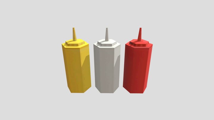 LowPolySauces 3D Model