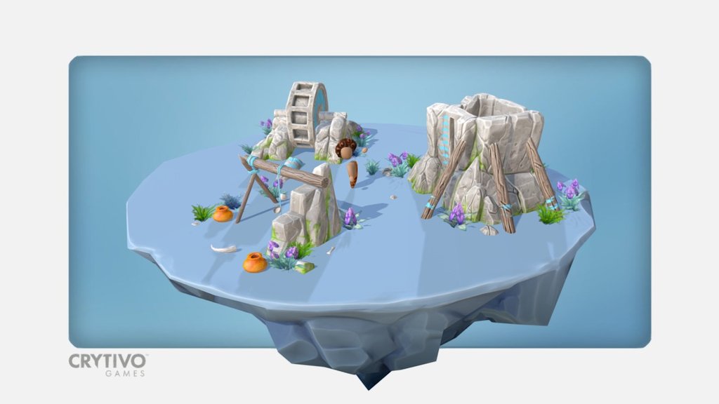 The Universim Stone Age Water Constructions 3d Model By The