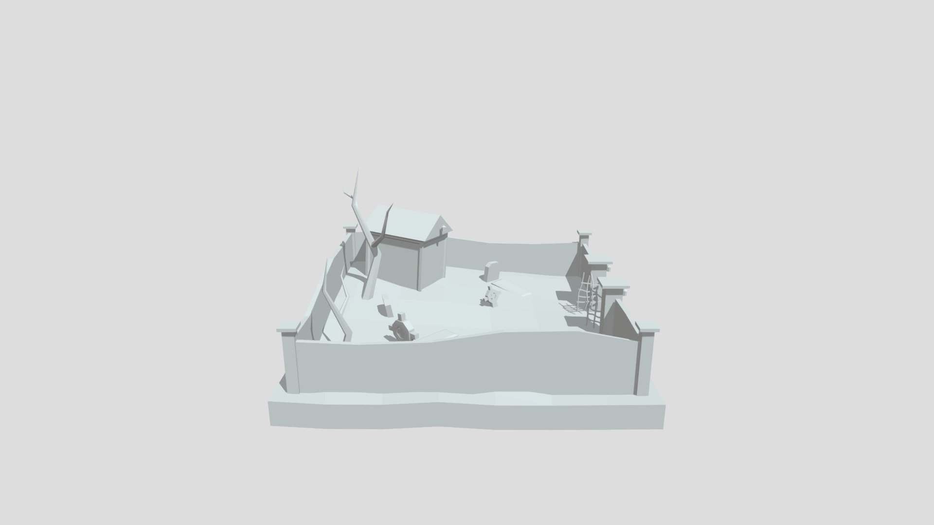 Cemetery scene from Poly by Google