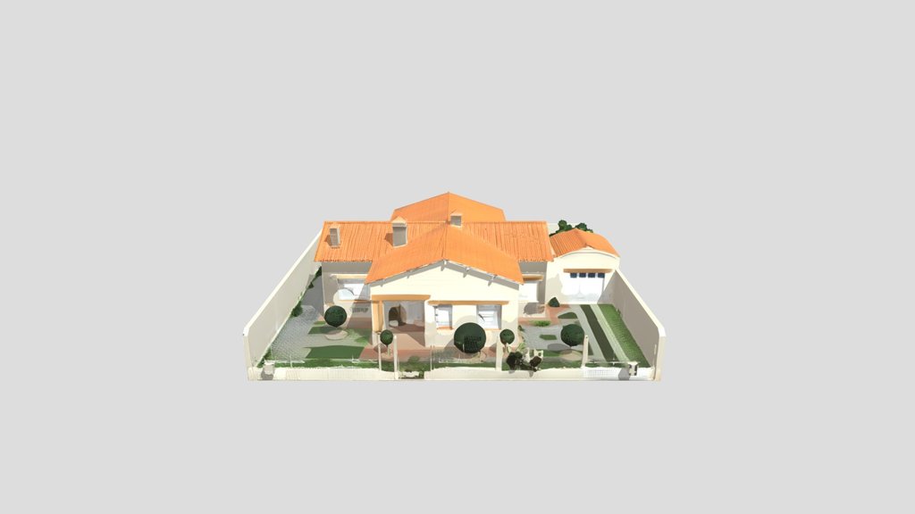 Visualización arquitectónica de residencia