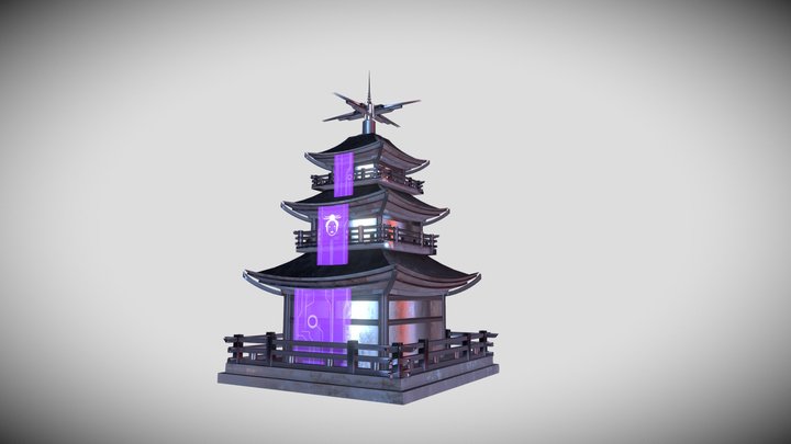Japancybertowerlv3 3D Model